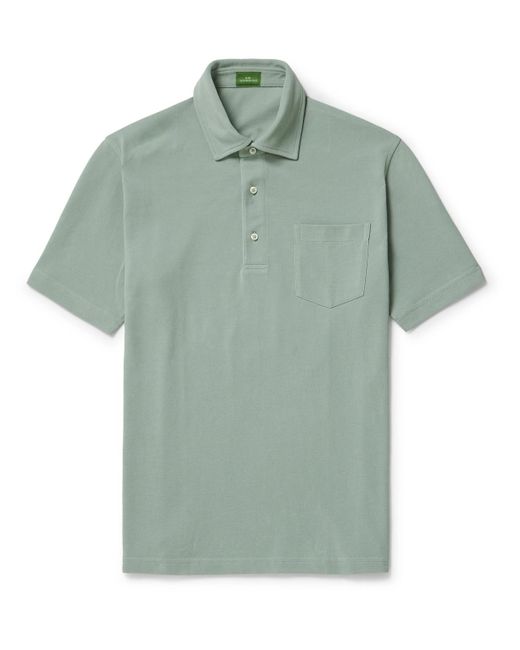 Sid Mashburn Green Pima Cotton-piqué Polo Shirt for men