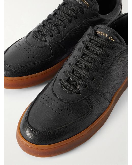 Officine Creative Asset 001 Sneakers aus vollnarbigem Leder in Black für Herren