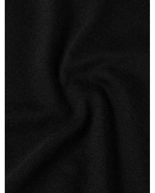 Gabriela Hearst Black Stendhal Cashmere Polo Shirt for men