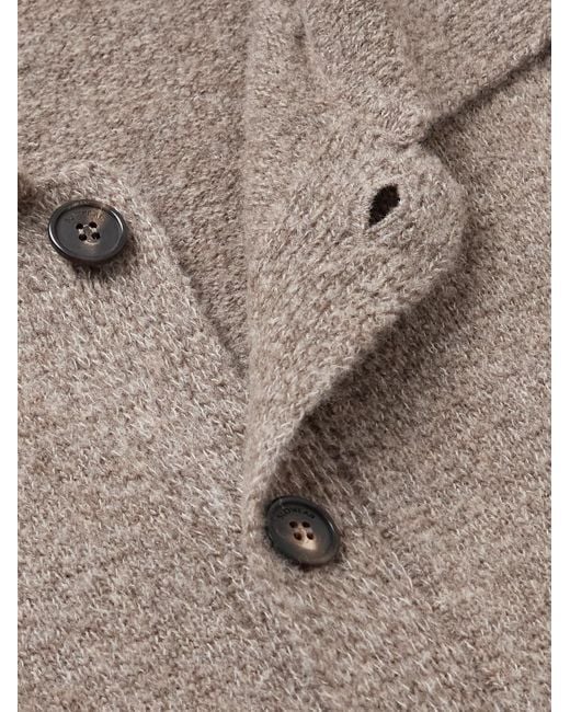 Incotex Natural Wool-blend Cardigan for men