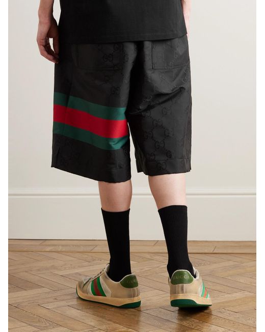 Gucci Black GG Jacquard Shorts for men