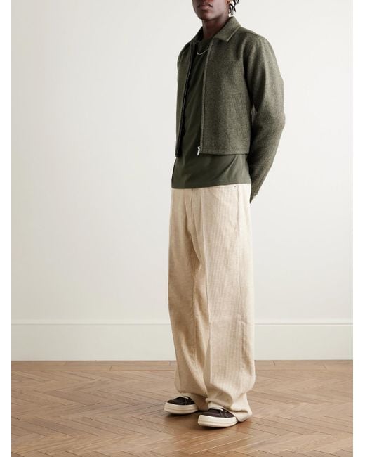 Rick Owens Green Alice Brad Wool Jacket for men
