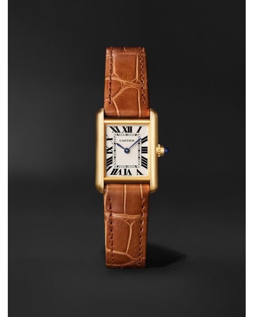 Cartier Black Tank Louis 18-Karat Watch, Ref. Wgta0342 for men
