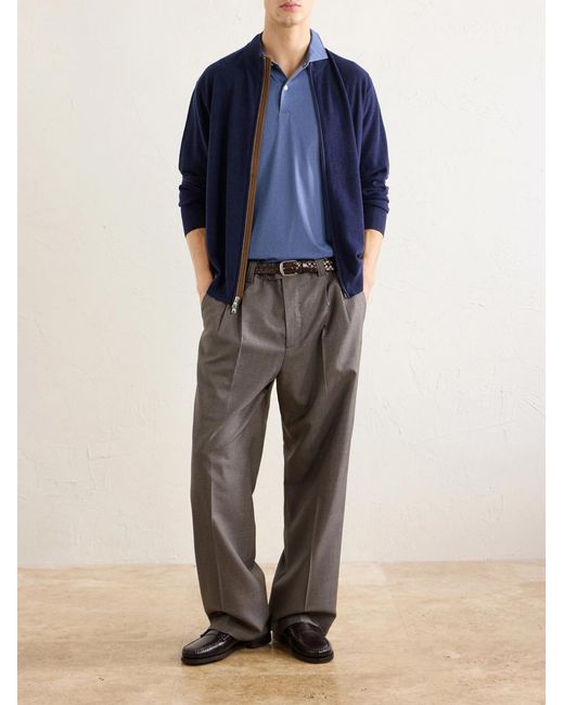 Peter Millar Blue Excursionist Merino Wool-blend Sweater for men