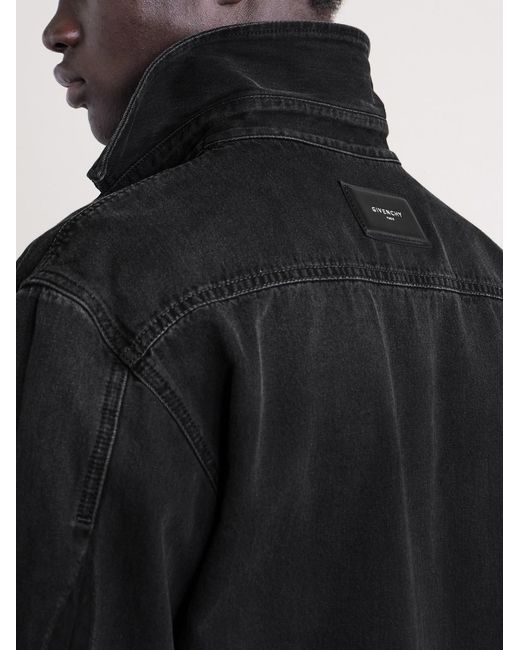Denim Shirt di Givenchy in Black da Uomo