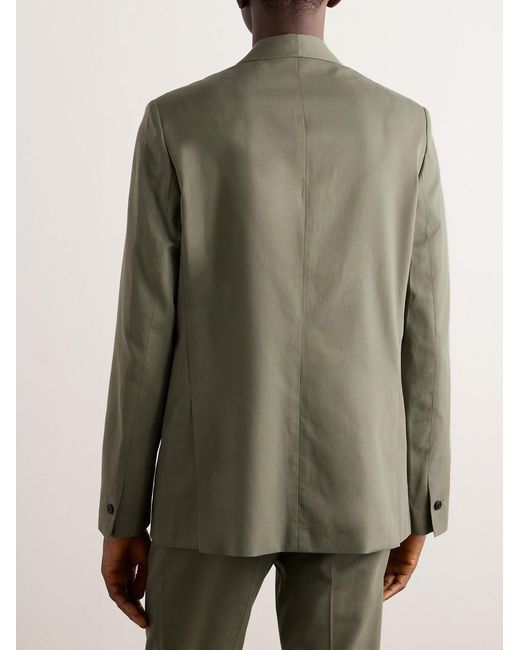 A Kind Of Guise Green Shinji Lyocell And Cotton-Blend Suit Jacket for men