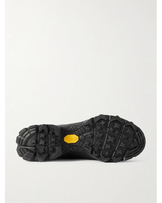 Roa Black Katharina Light Rubber And Leather-trimmed Ripstop Sneakers for men