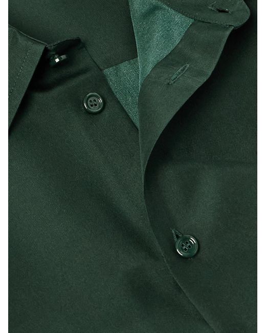 Burberry Green Printed Silk Shirt for men