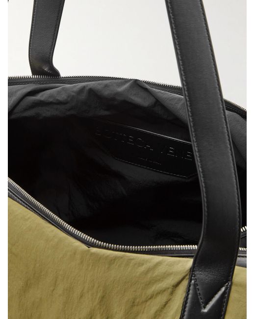 Bottega Veneta Metallic Leather-trimmed Shell Duffle Bag for men