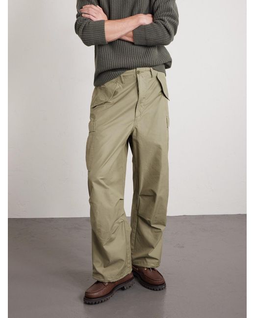 Beams Plus Natural Shell Cargo Trousers for men