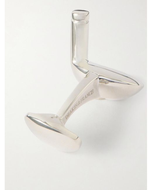 Deakin & Francis Natural Golf Club Sterling Cufflinks for men
