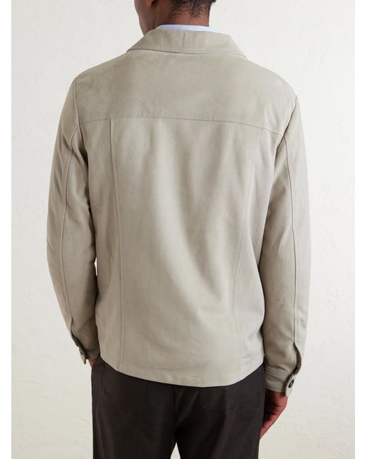 Eleventy Natural Suede Jacket for men