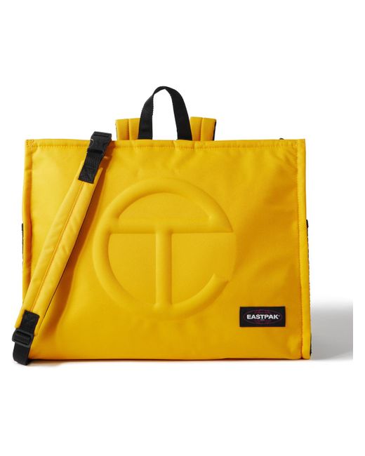 Eastpak Telfar Large Convertible Logo-embossed Shell Tote Bag in Yellow ...