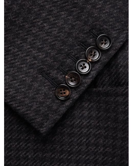 Tom Ford Black Houndstooth Wool Blazer for men