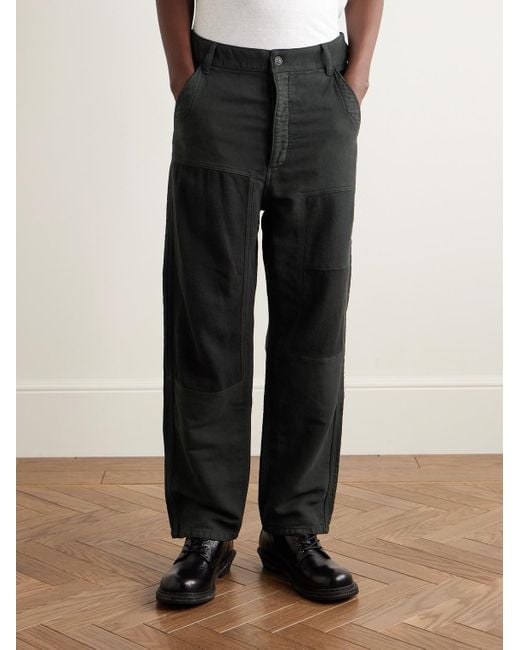Visvim Pastoral gerade geschnittene Hose aus Moleskin aus einer Mischung aus Wolle in Black für Herren