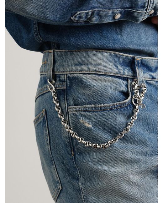 Hoorsenbuhs Open-LinkTM Portemonnaie-Kette aus Sterlingsilber mit Diamanten in Black für Herren