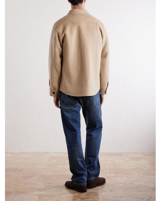 Slowear Natural Felted Wool-Blend Blouson Jacket for men