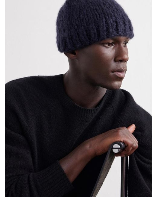 Gabriela Hearst Blue Pacino Welfat Cashmere Beanie for men