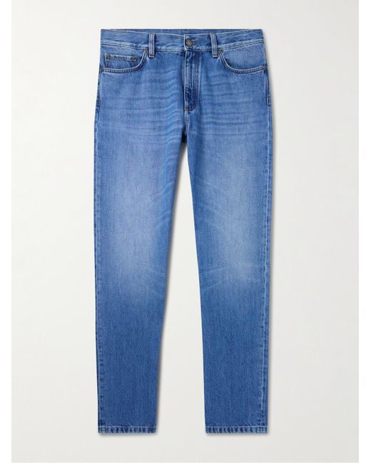 Loro Piana Blue Quarona Straight-Leg Jeans for men