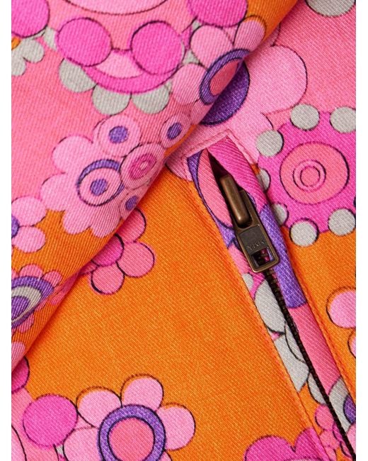 ERL Pink Floral-Print Cotton And Tencel Lyocell-Blend Down Hooded Jacket for men