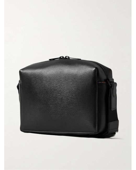 Paul Smith Black Textured-leather Messenger Bag for men