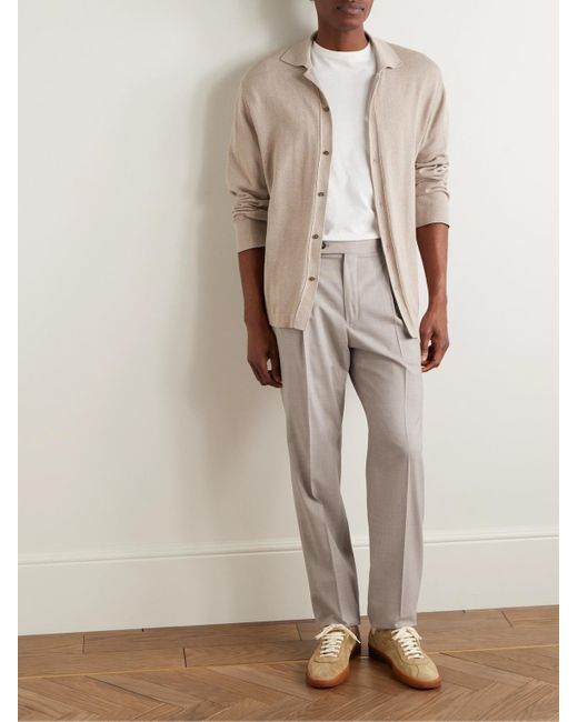 Pantaloni A Gamba Affusolata di Incotex in Gray da Uomo