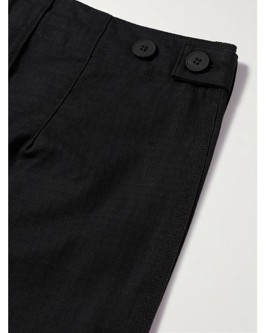 Adidas Originals Black Essentials Straight-leg Cotton-ripstop Cargo Trousers for men