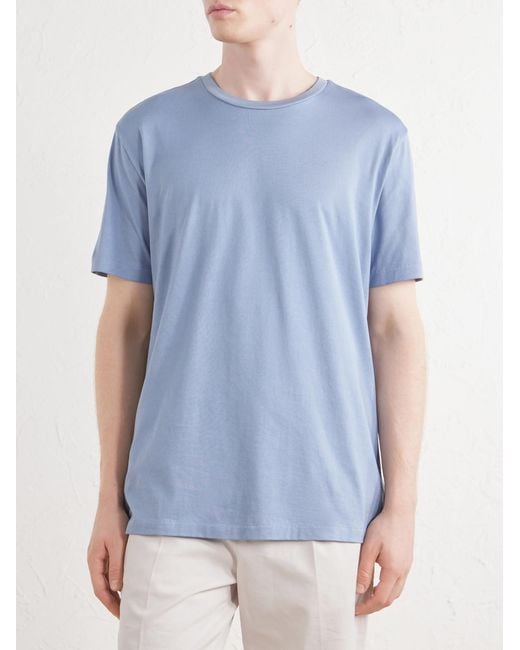 Ralph Lauren Blue Cotton-jersey T-shirt for men
