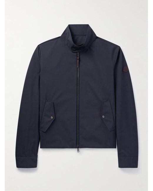 Moncler Blue Chaberton Slim-fit Logo-appliquéd Shell Jacket for men