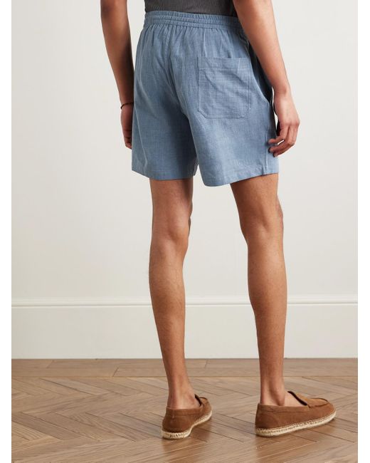 Shorts A Gamba Dritta di Kardo in Blue da Uomo