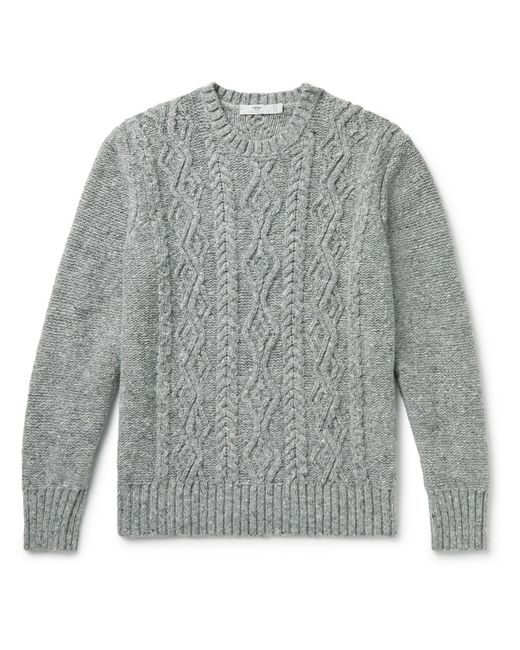 Inis Meáin Cableknit Donegal Merino Wool And Cashmereblend Sweater in