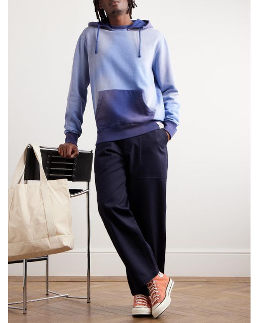 Polo Ralph Lauren Blue Dégradé Cotton-blend Fleece Hoodie for men