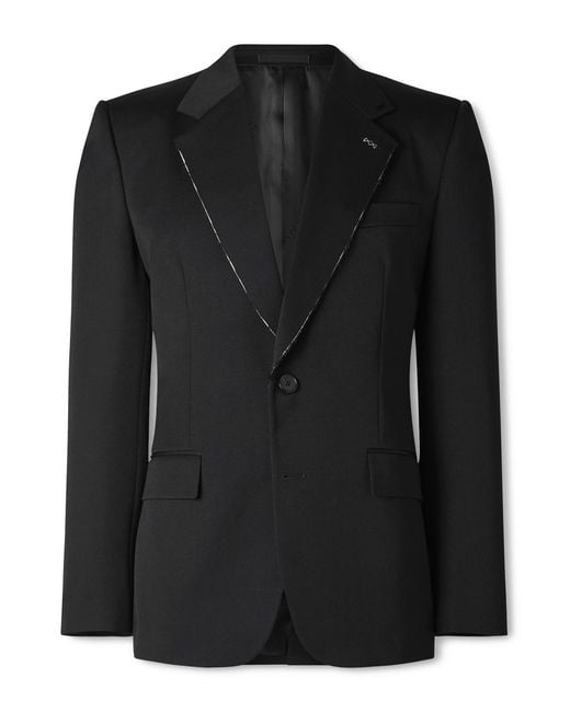 Givenchy Black Wool-Twill Blazer for men