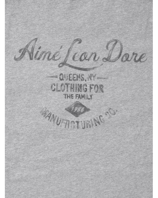 Aimé Leon Dore Gray Clothier Logo-Print Cotton-Jersey T-Shirt for men