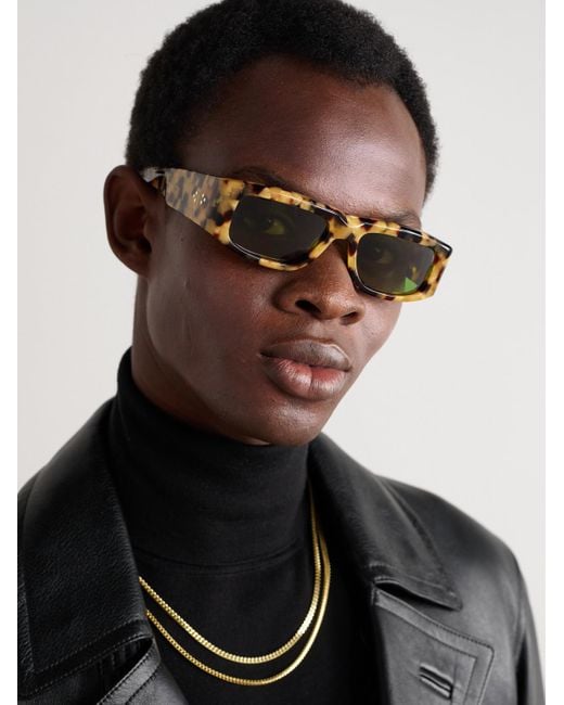 Jacques Marie Mage Multicolor Romi Rectangular-Frame Acetate Sunglasses for men