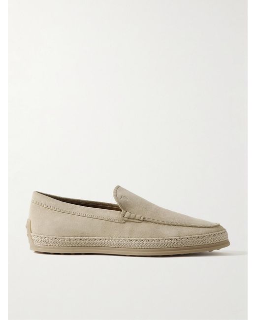 Tod's Natural Suede Espadrilles for men