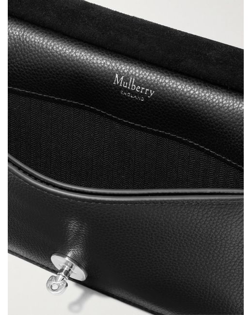 Mulberry Black East West Antony Small Full-grain Leather Messenger Bag for men