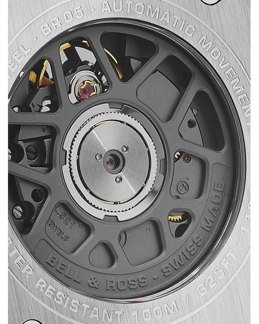Bell & Ross Black Br 05 Automatic Stainless Steel Watch, Ref. Br05A-Br-St/Sst for men