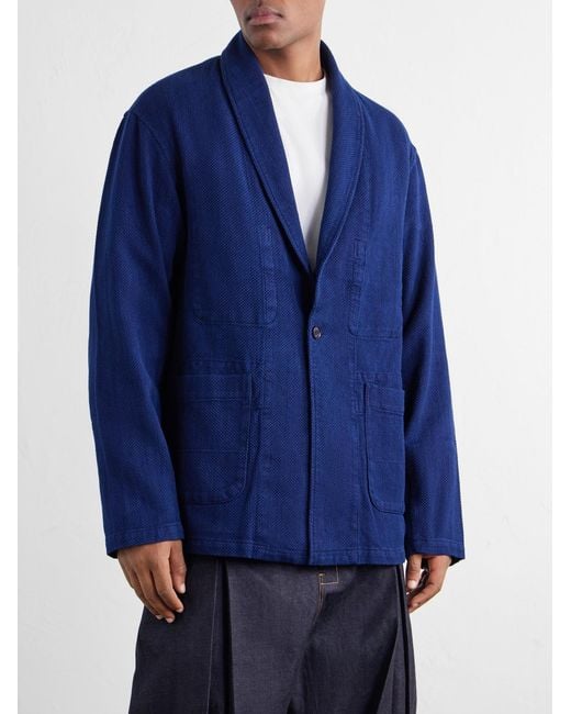 Blue Blue Japan Blue Sashiko-Cotton Blazer for men