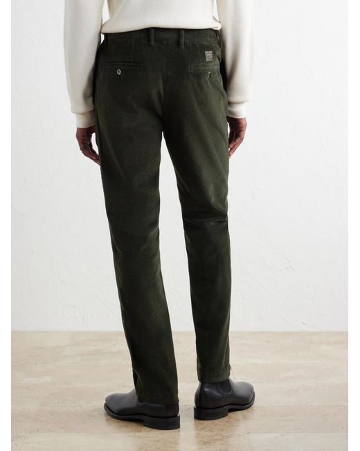 Slowear Black Straight-leg Cotton-blend Corduroy Trousers for men