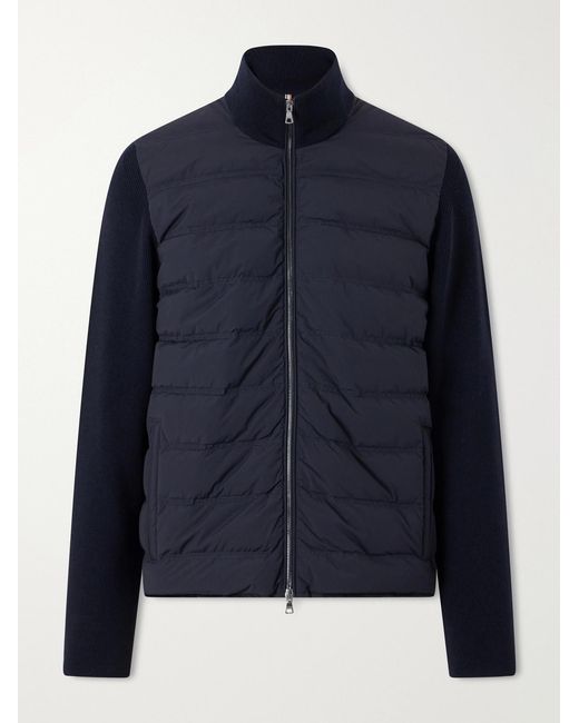 Orlebar Brown Blue Terrence Iii Quilted Shell And Merino Wool Down Jacket for men