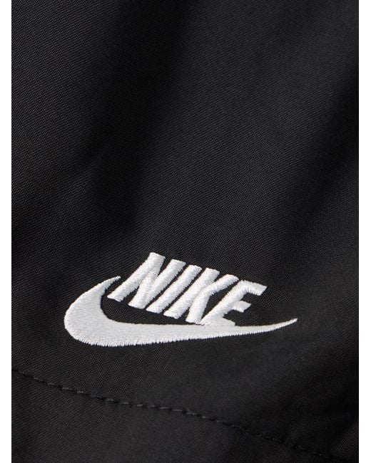 Nike Club Flow gerade geschnittene Shorts aus Shell mit Kordelzugbund in Black für Herren