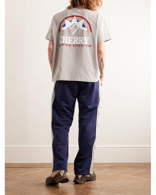 CHERRY LA White Mountain Expedition Garment-dyed Logo-print Cotton-jersey T-shirt for men