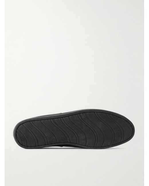 STÒFFA Black Full-Grain Leather Loafers for men
