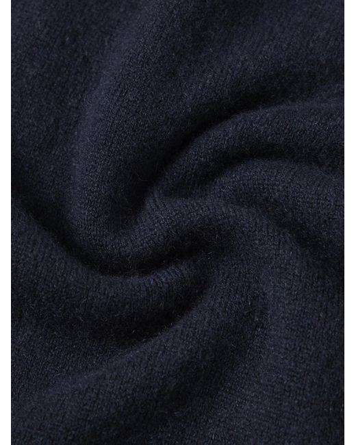 Derek Rose Blue Finley Tapered Cashmere Sweatpants for men
