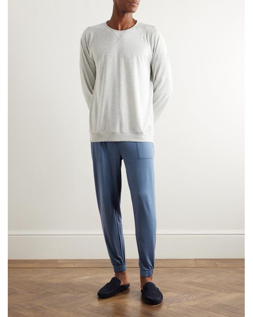Paul Smith Blue Tapered Modal-blend Pyjama Trousers for men