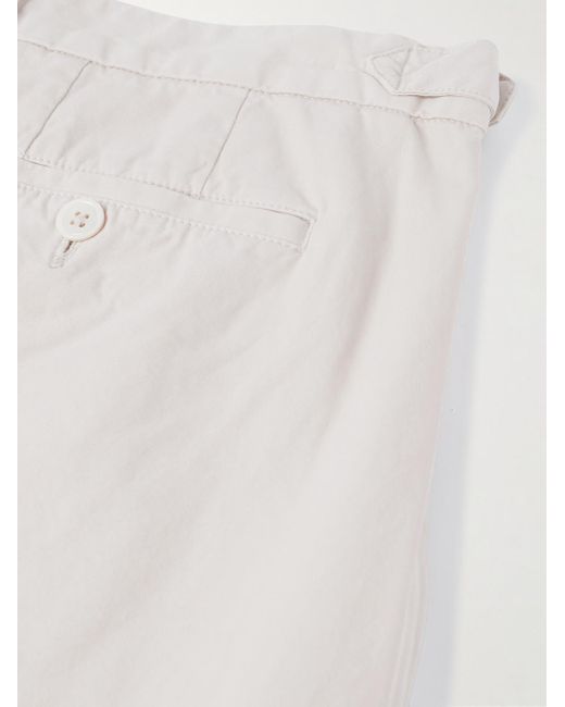 Polo Ralph Lauren Natural Straight-leg Pleated Cotton-twill Shorts for men