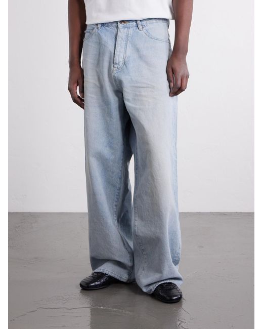 Balenciaga Blue Wide-leg Jeans for men
