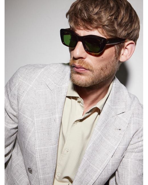 Jacques Marie Mage Green Corniche Square-Frame Acetate Sunglasses for men