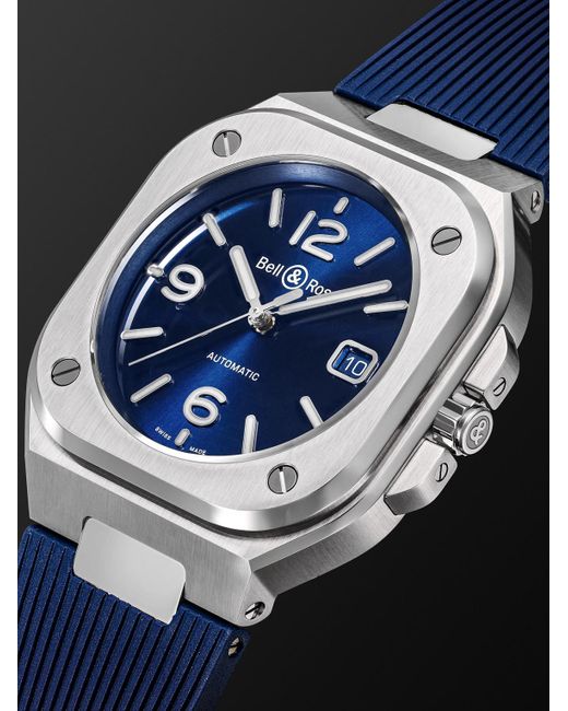 Bell & Ross Black Br 05 Steel Automatic 40Mm Stainless Steel Watch, Ref. No. Br05A-Blu-St/Srb for men